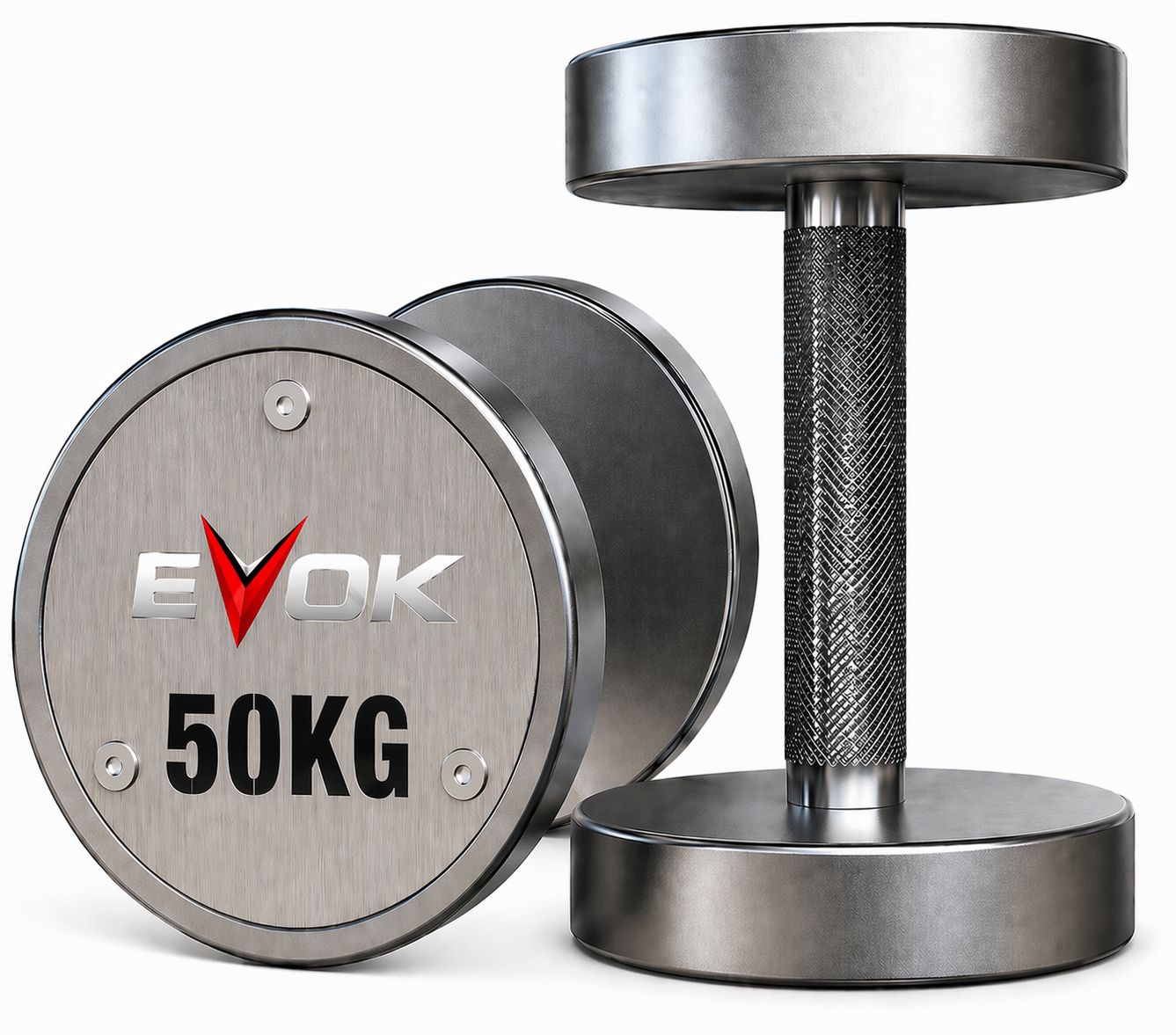 CONJ. DUMBBELL PREMIUM CROMADO 12KG AO 50KG