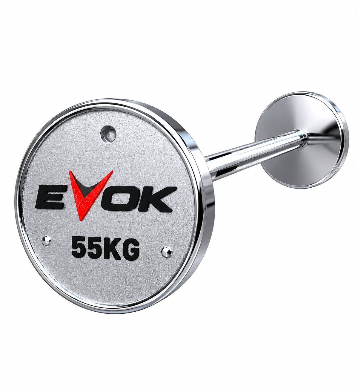 CONJ. BARRA MONTADA RETA PREMIUM CROMADA 10KG À 55KG